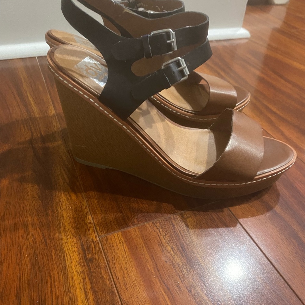 Gently Used Navy Blue and Brown